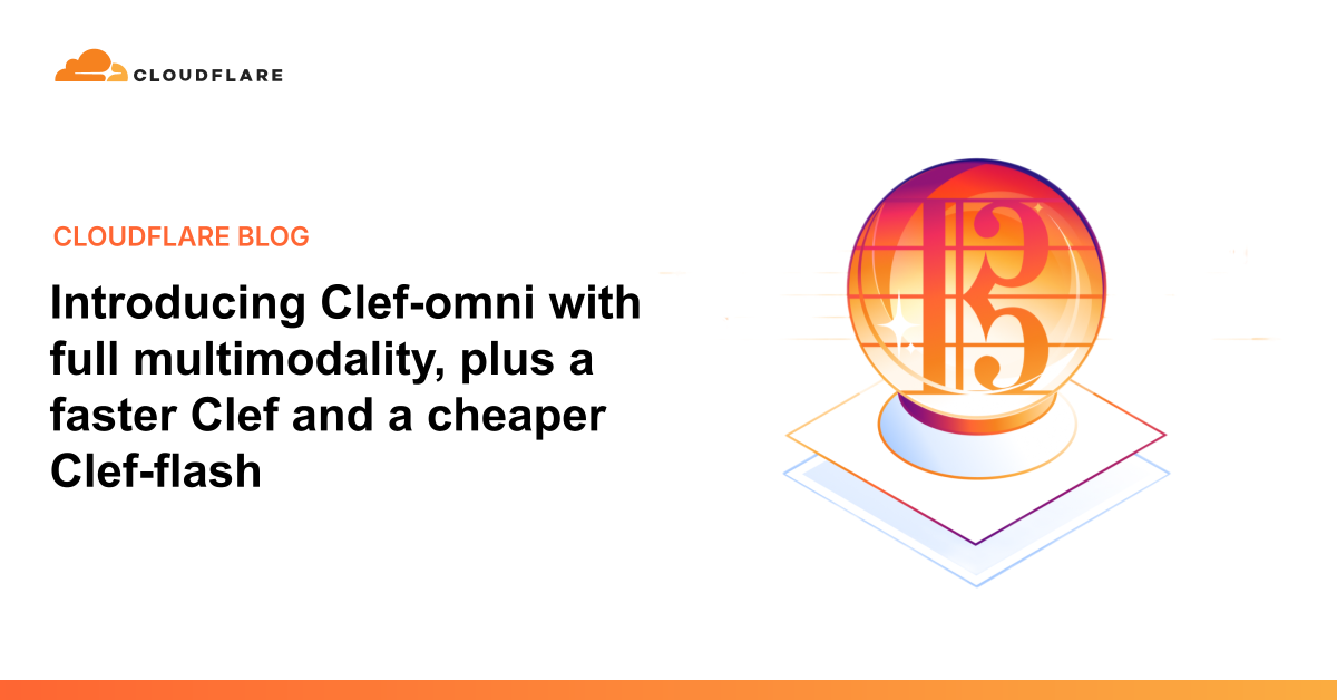 Cloudflare、音声と動画も扱うClef-omniを公開の関連画像