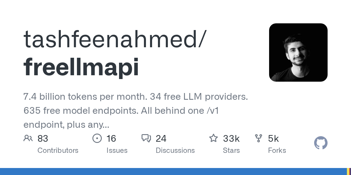 無料のLLMサービスを一つの窓口にまとめる「freellmapi」の関連画像
